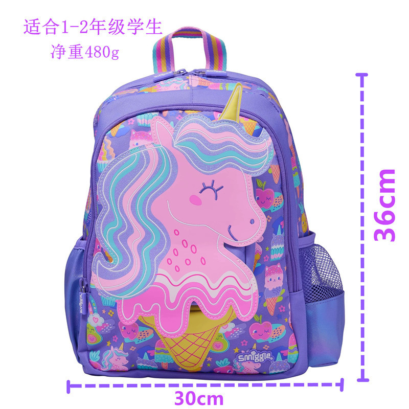 Mochila australiana smiggle escolares, mochila de hombro mediana y grande, mochila ultraligera de dibujos animados, mochila de hombro.