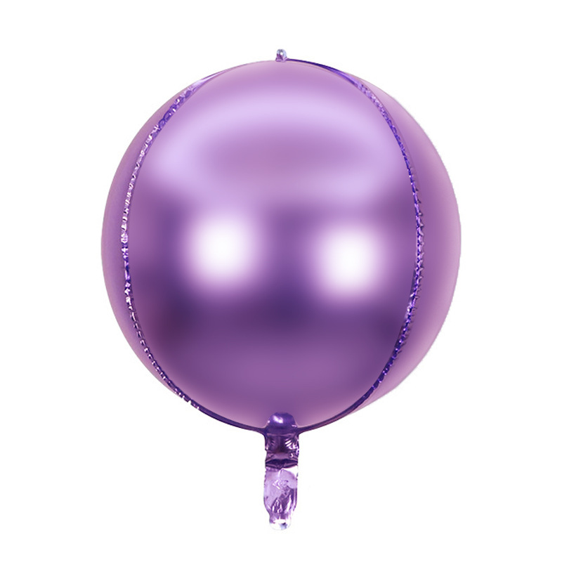 Laser transfronterizo plata oro color disco película de aluminio bola KTV fiesta de cumpleaños 22 pulgadas 4D globos discoteca