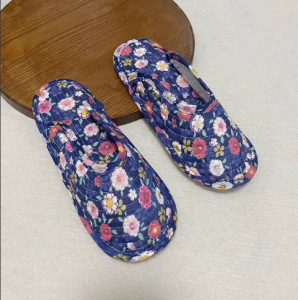 夏季爬爬垫专用拖鞋全棉布静音四季透气鞋套成人室内布底包头拖鞋|undefined
