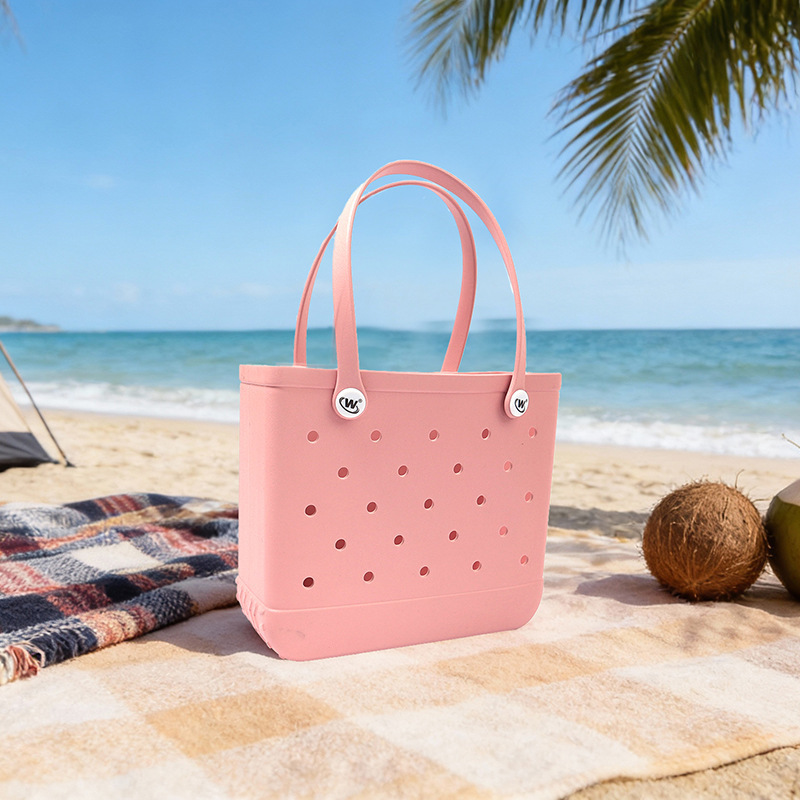 Internet Celebrity Eva Beach Bag for Women, Lightweight, Easy to Clean, Waterproof, Large Capacity Tote Bag, Outdoor Travel Storage Bag Internet Celebrity Eva Beach Bag for Women, Lightweight, Easy to Clean, Waterproof, Large Capacity Tote Bag, Outdoor Travel Storage Bag