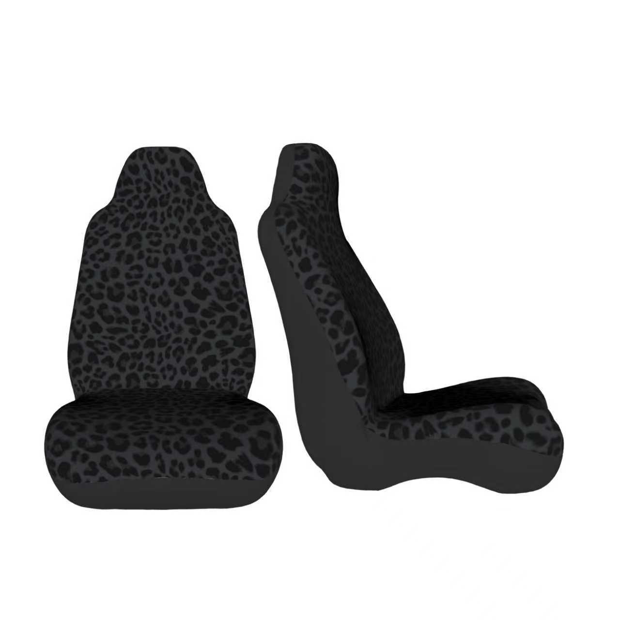 Cross-Border E-Commerce Black Leopard Print Universal Car Seat Cover, Popular in Europe and America, Temu, Mercado Libre, and Mexico