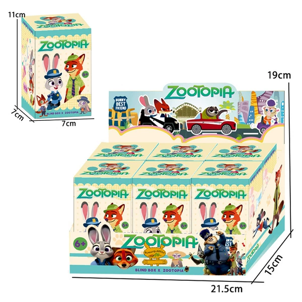 Zootopia display blind box + 6 small boxes (empty box, does not include products)