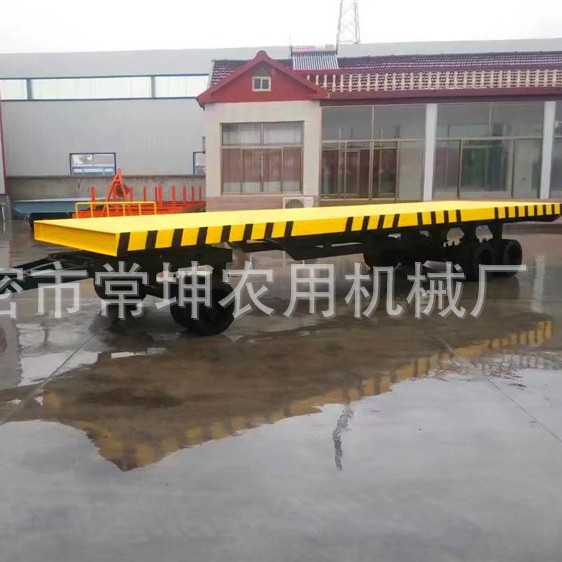 厂家供应   15吨三桥平板拖车   厂内运输车