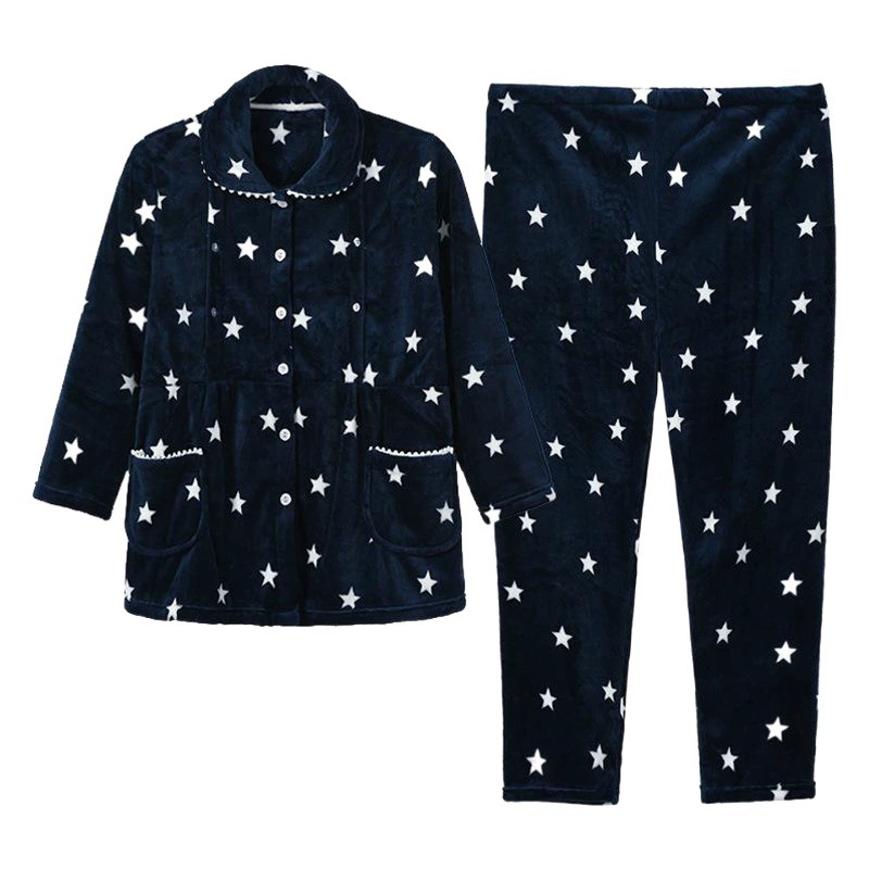 Фланелевая Одежда для беременных больших размеров осень-зима 200 кг Послеродовая одежда для кормления больших размеров пижамы для беременных костюм