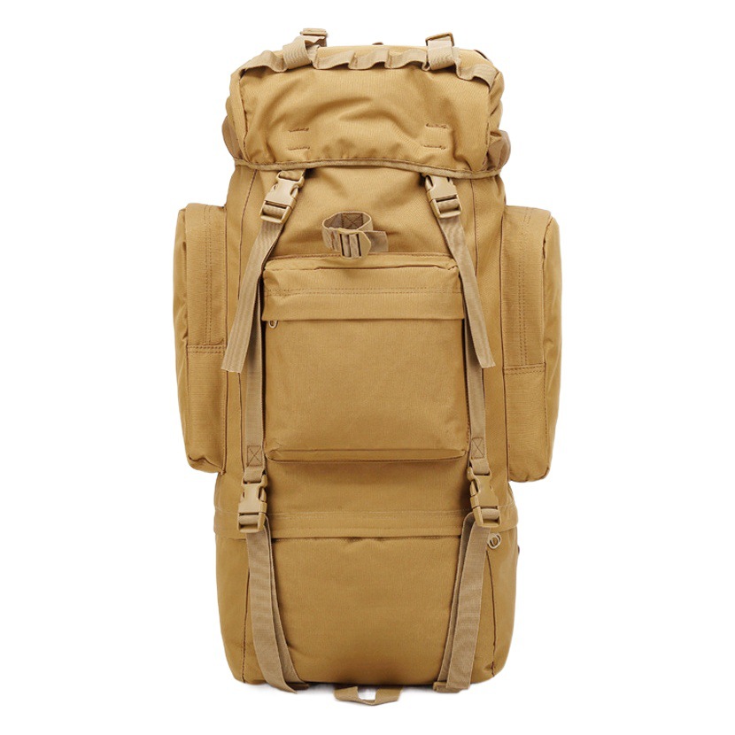 Fábrica en stock al por mayor de descompresión gran capacidad senderismo camuflaje mochila táctica los hombres bolso del alpinismo aire libre