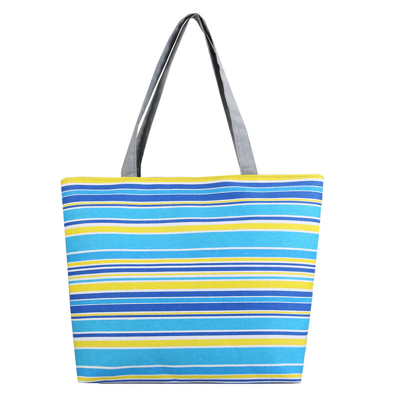 225g Weight Polyester Lining Material Zipper Closure Type Double Shoulder Straps Strap Type Canvas Bag Bags Type Casual, Daily Occasion Canvas Material Rainbow Pattern All Seasons Season Women's Gender Basic, Classic Style Style Medium Size Women's Medium Canvas Rainbow Basic Classic Style Zipper Canvas Bag 2