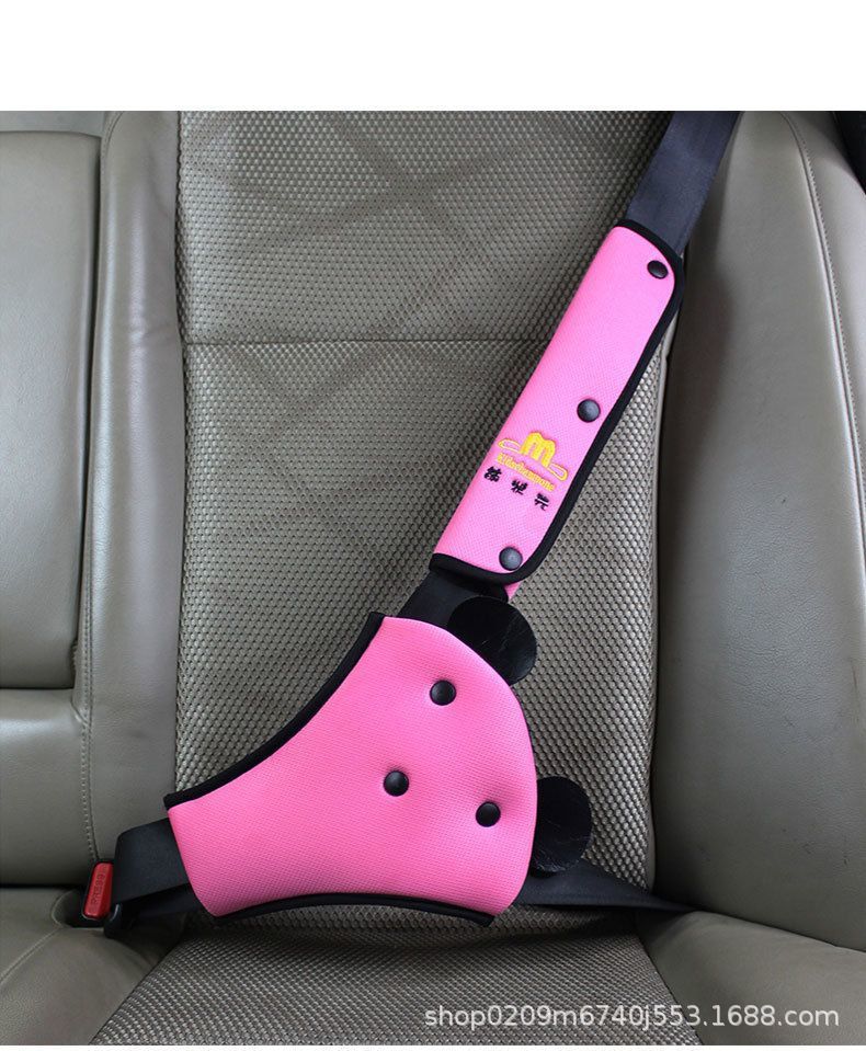 Car Universal Seat Belt Belly Protector Shoulder Protector Cartoon Set Kidsren's Seat Belt Anti-Strangle Adjustment Retainer Auxiliary Belt