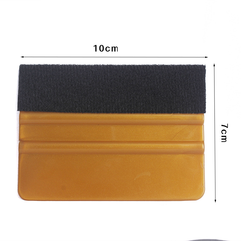 와이드 플란넬 스티커 [다크 브라운 스크래치] 10cm
