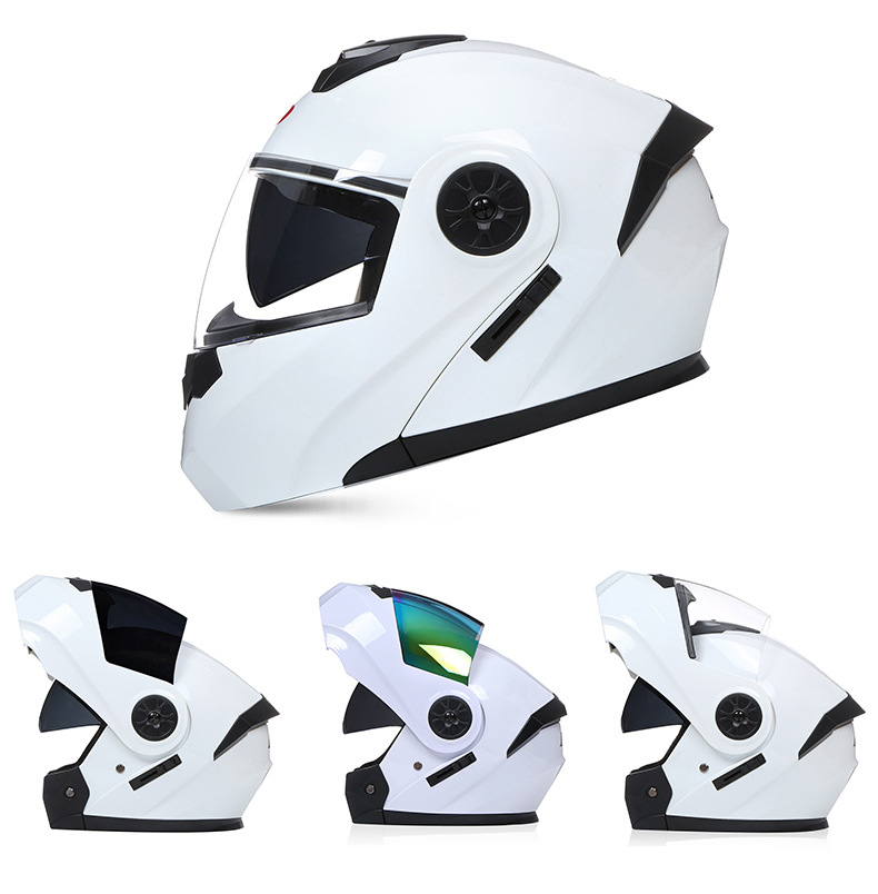 Bld Wholesale Motorcycle Full-Face Helmets, Electric Vehicle Helmets, Dual-Lens Flip-Up Helmets, Riding Half Helmets, Exclusively for Cross-Border Sales