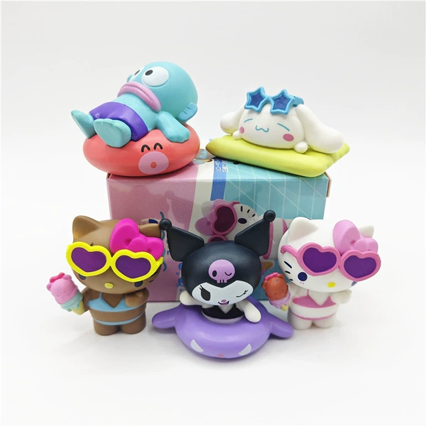Boxed - 5 swimwear Sanrio (approximately 3-4.5cm/200g)