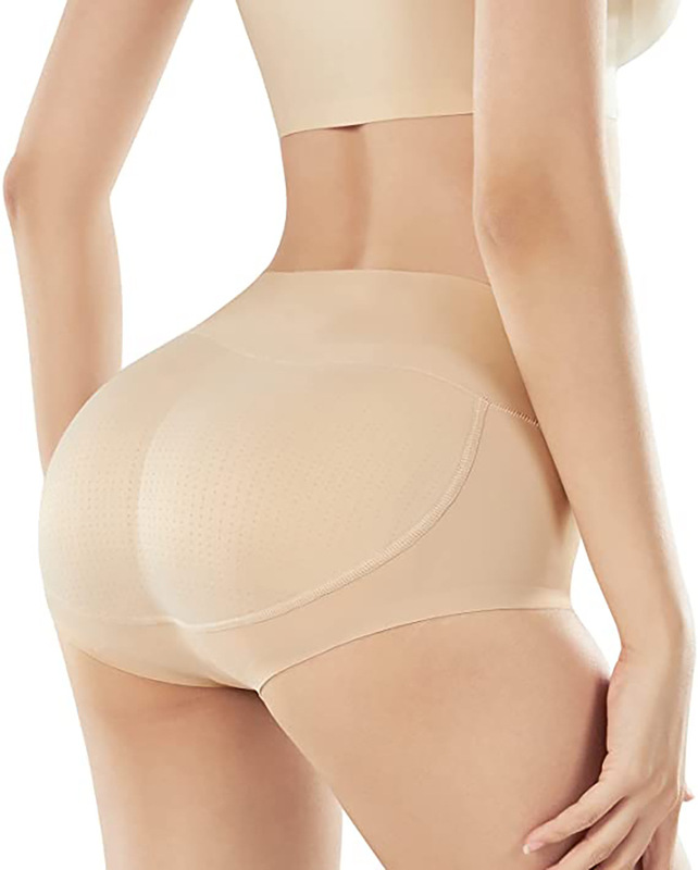 Women's seamless hip lifting latex padded underwear fake butt Peach Hip women's natural hip pad hip beauty hip lifting artifact