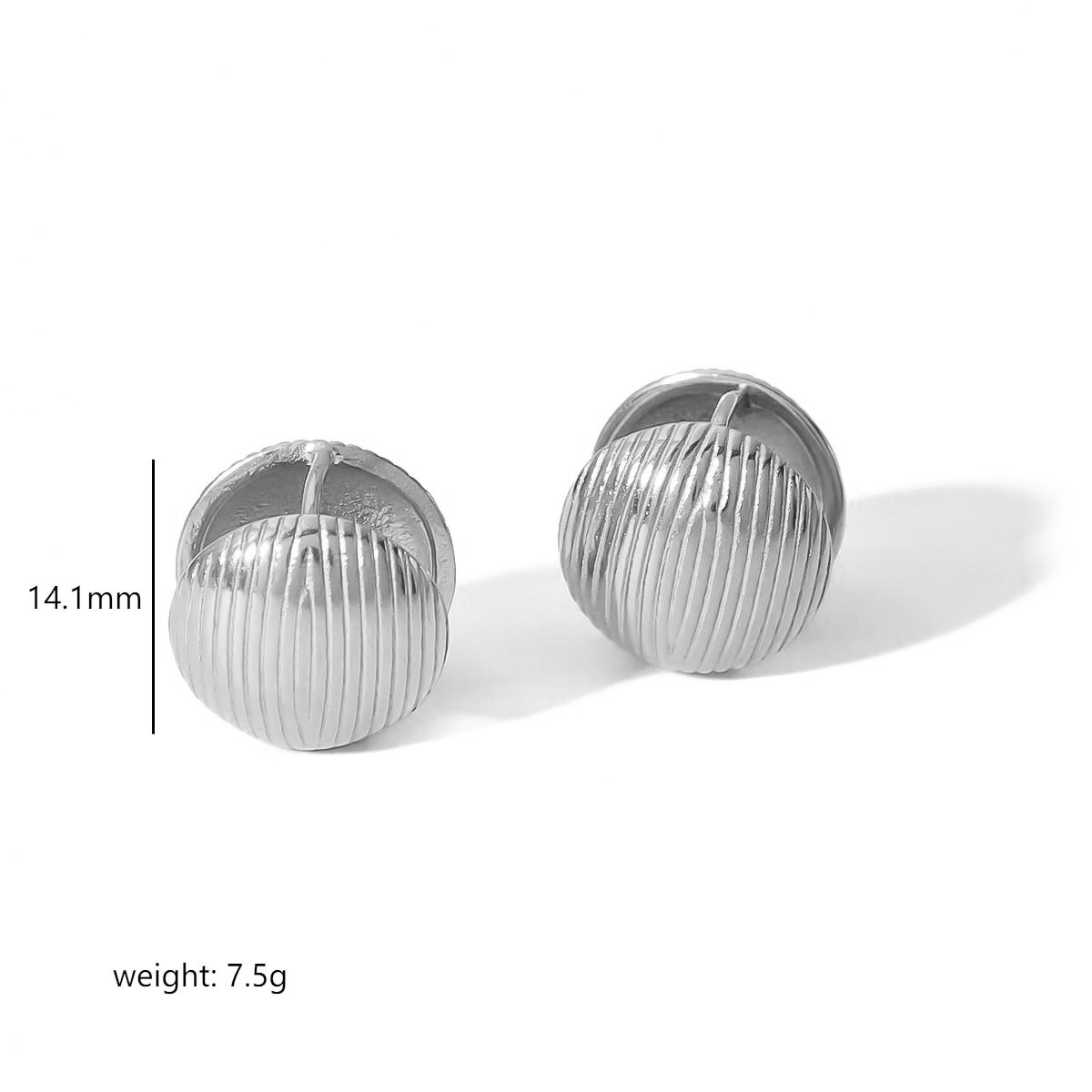 Machiduo nuevo aretes de orejas de acero de titanio de doble cara, niñas atmósfera de alta calidad, aretes de orejas de acero inoxidable, aretes de orejas transfronterizas