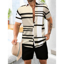 Q 40558 Hawaiian 3D Print Short Set ������ 3D ӡ����װ