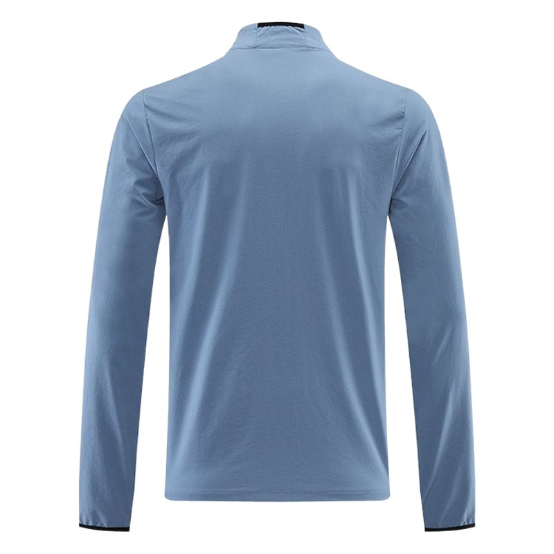 Autumn and Winter Outdoor Sports and Leisure Running Jacket Men's Casual Breathable Zipper Stand Collar Quick-Drying Fitness Long-Sleeved Jacket