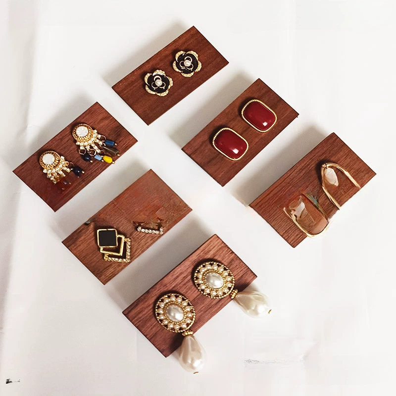 Storage system from natural wood, earrings, cards, pendant, jewelry, accessory, stand