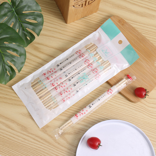 Disposable chopsticks, household, restaurant takeout, convenient, fast food, hygienic chopsticks, individually packed, disposable bamboo chopsticks, round chopsticks