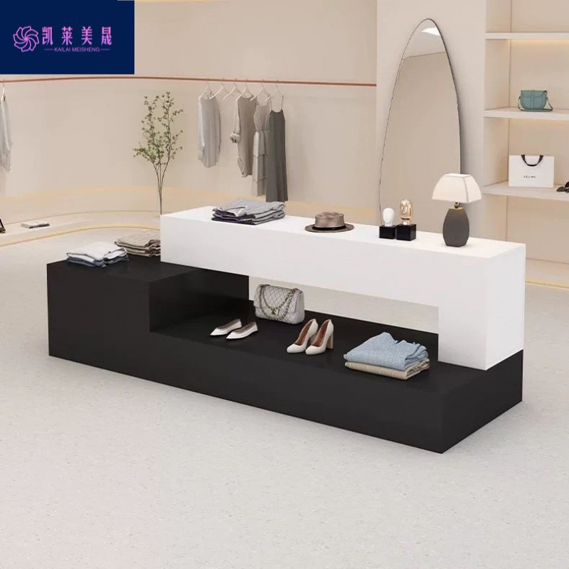 kk新款 服装店 中岛展示台商场展厅中间摆台化妆品鞋包流水柜女装