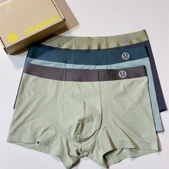 LuLu メンズ シームレス下着、快適で通気性のあるメンズ ボクサーブリーフ、ボックス入り外国貿易卸売およびドロップシッピング
