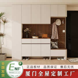 轻奢入户鞋柜定制 靠墙高柜储物柜 全屋家具定制