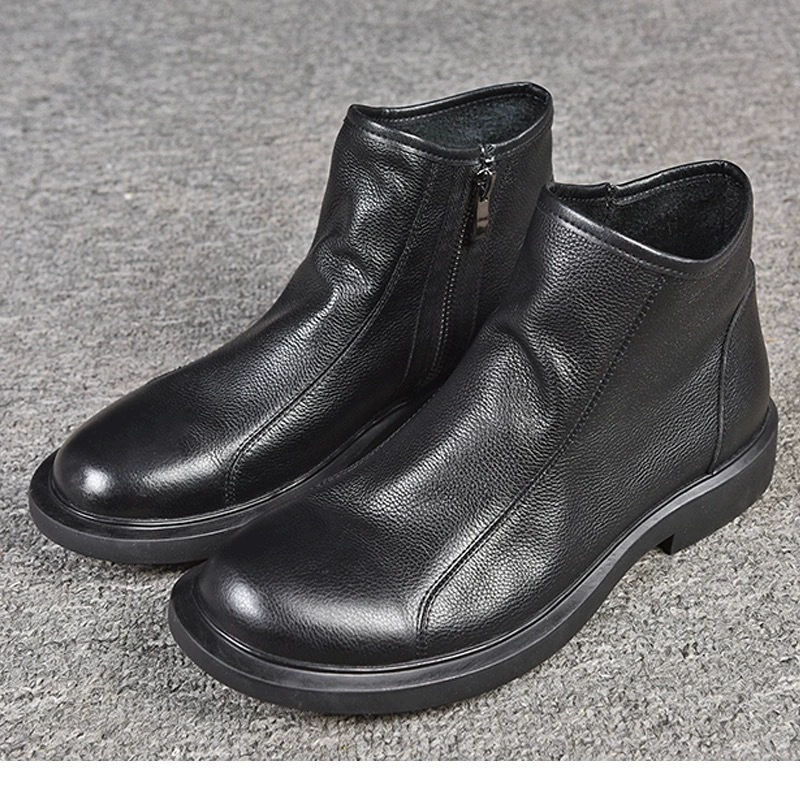 Martens, кожаные теплые ботинки для отдыха, высокие челси в английском стиле, натуральная кожа, осень