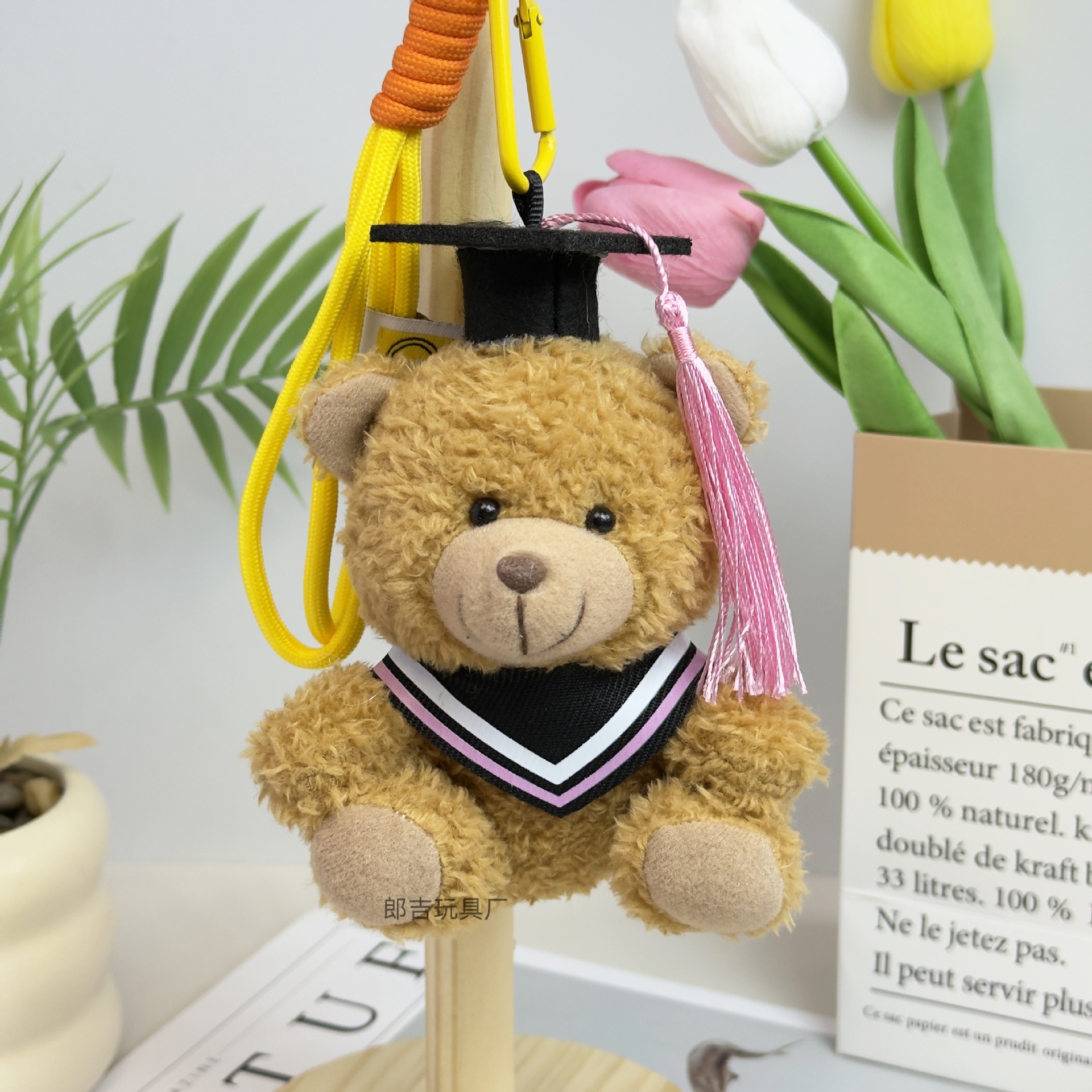 Temporada de graduación oso Teddy Teddy Teddy Teddy sombrero doctor uniformes de regalos impresa logotipo escolar
