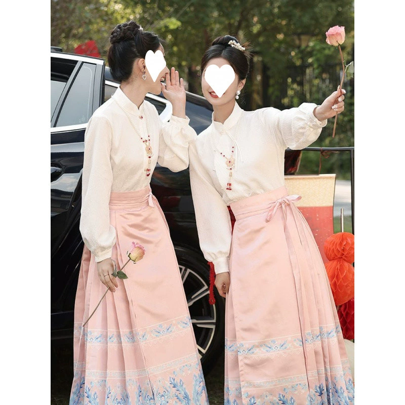 Q7N [коллекция на 2780 человек] Китайское платье подружки невесты Cheongsam для женщин, новинка 2025 года, нишевая высококачественная сестринская группа розового цвета