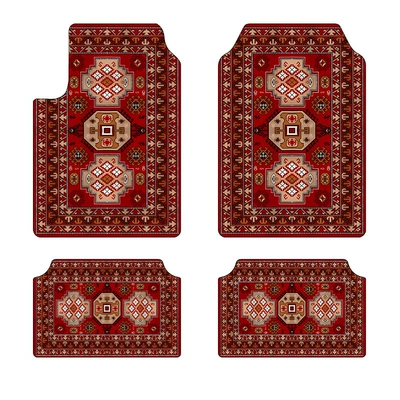 national wind car dirt-resistant | Avtomobil döşəmə paspasları - cross-border-floor-mats-3-3045cm-two-piece-set-for-rear-seat