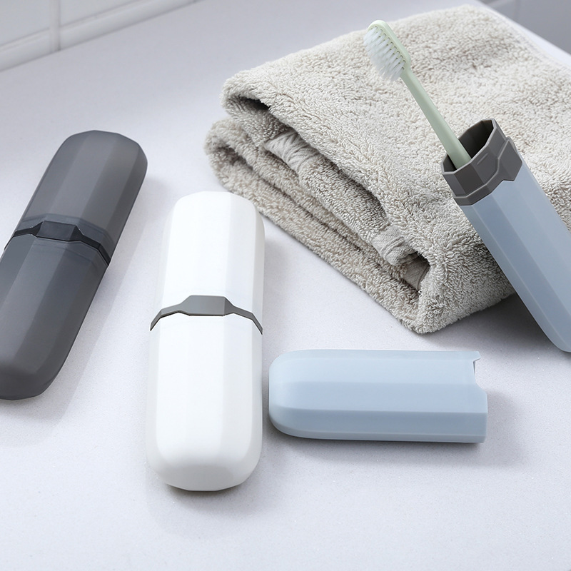 Portable Travel Toothbrush Organizer, Shower Cup Toothbrush Holder, Home Tooth Cup Toothpaste Cup Set for Travel