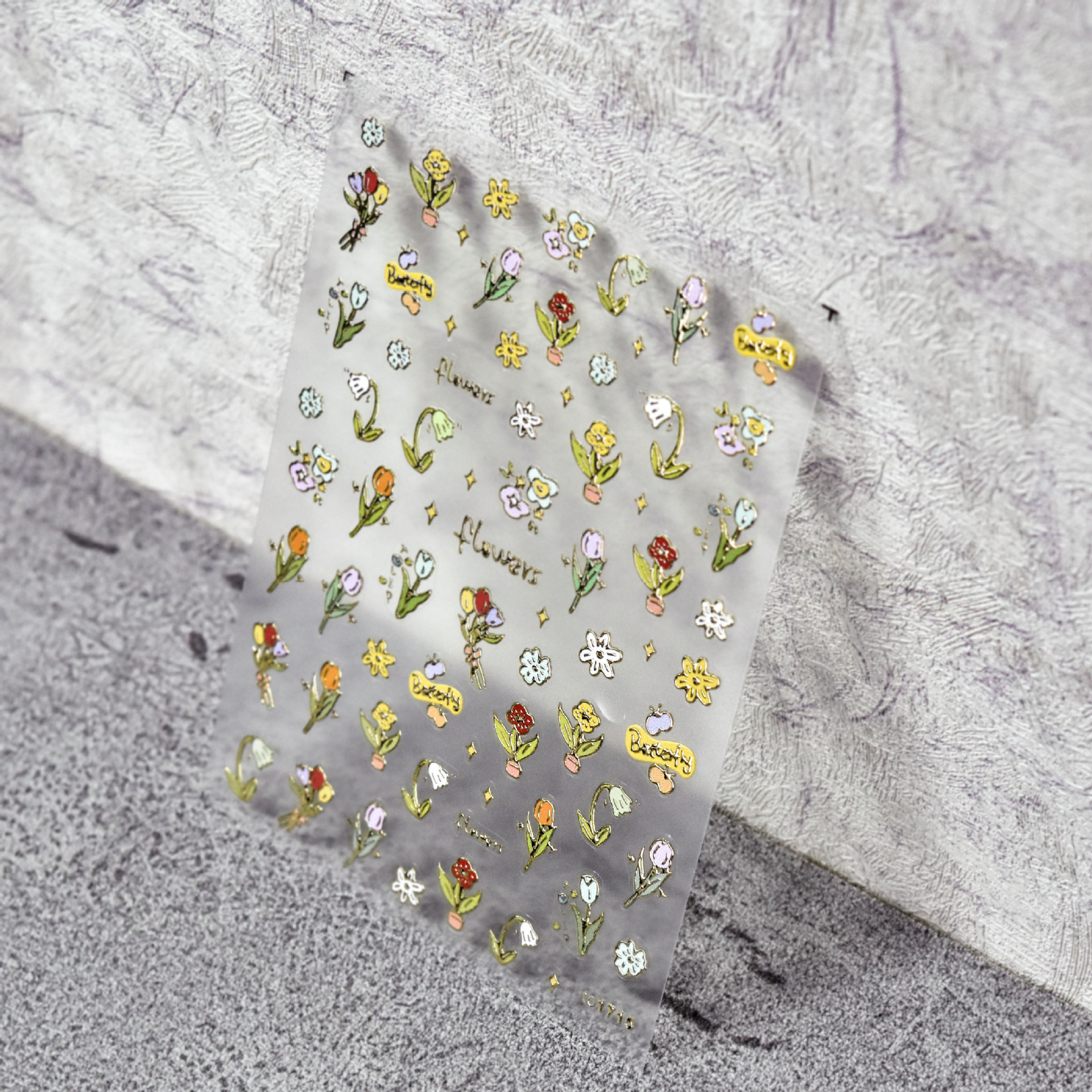 5d manicura estilo japonés pegatinas tulipán Camelia girasol pegatinas verano popular alivio tridimensional dibujos animados hueco