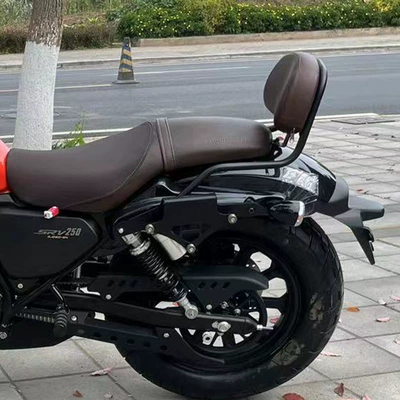 Motorcycle tail flash 150/250/350 motorcycle new - qianjiang-flash-250new-arrival-rear-backrest-brown-cushion