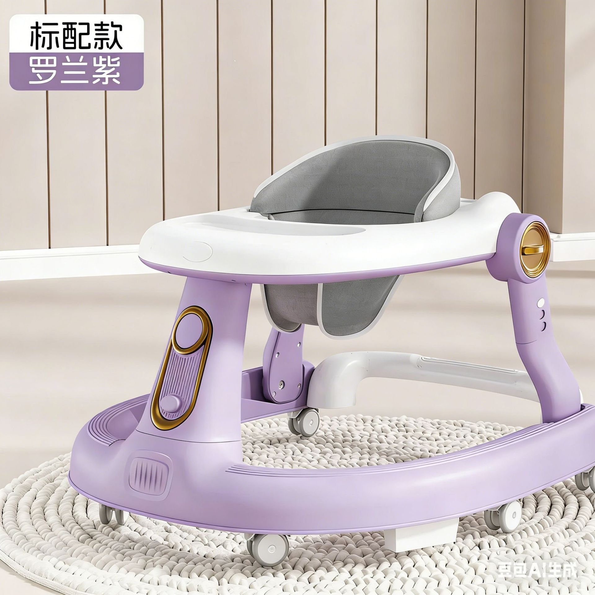Andador Multifuncional para Bebé 6-18 Meses de Plástico Musical Antivuelco