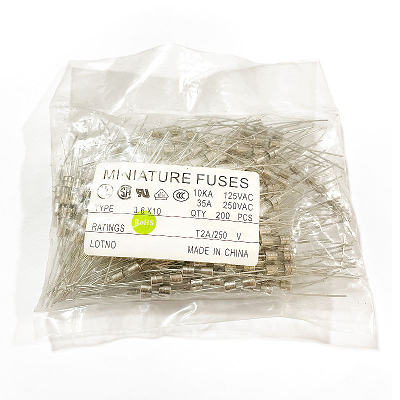 3.6*10MM保险丝管250MA 250V慢断产品保险丝管系列