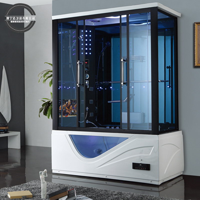 Ao Ningjie 1.6 m Integral Shower Room Integrated Bathroom Steam Sauna Room Jacuzzi Acrylic Household