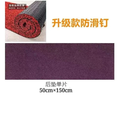 Car Carpet – floor mats, ultra-thick universal wire loop - 20-thickened-black-and-purple-rear-seat-cushion-50150