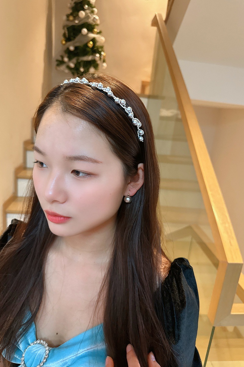 130g Weight Jewelry Headband Hair Accessories Type 1 Piece Quantity Banquet, Party Occasion Rhinestone Material Solid Color Pattern Women's Gender Simple Style, Shiny Style Simple Style Shiny Women's Solid Color Rhinestone Jewelry Headband 4