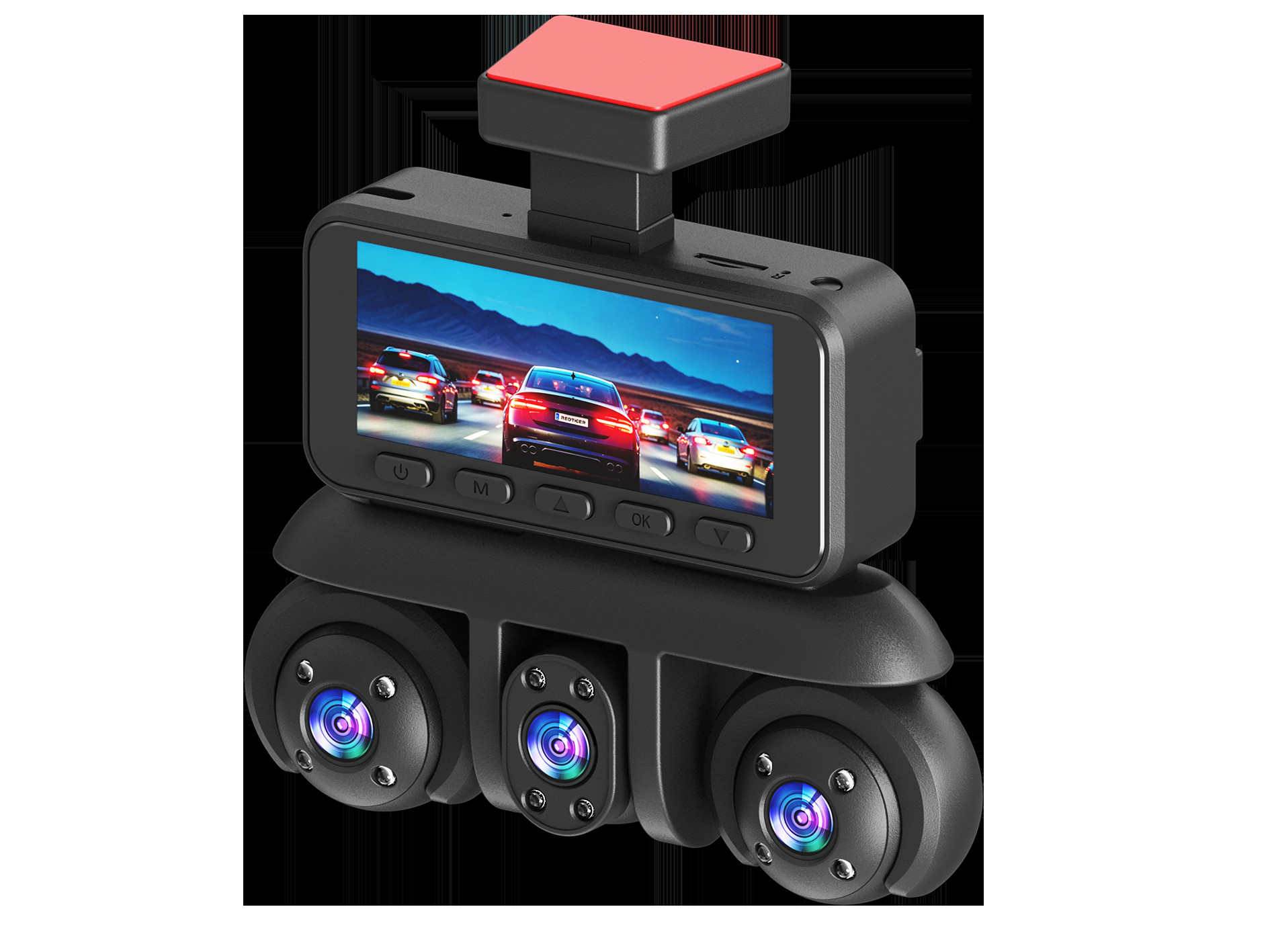 W18-5 Lens Dashcam 3.16-inch 1080P Five-Channel Camera Manufacturer's Best-Selling Product for Foreign Trade and E-commerce on Amazon