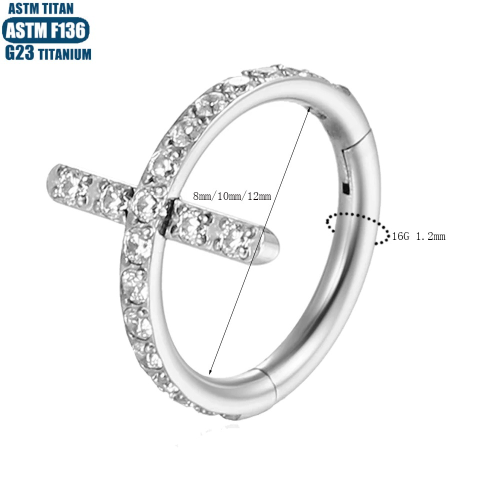 Pointed titanium steel lip stud product view