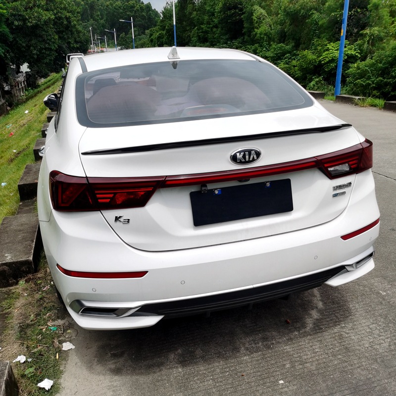 Suitable for 2019-2024 Kia K3 Rear Wing New K3 Modification Special Punch-Free Paint Decorative Tail Press