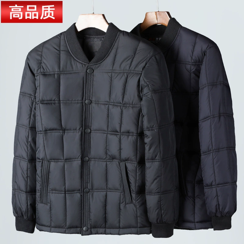 Мужчины среднего и пожилого возраста хлопчатобумажные хлопчатобумажные хлопчатобумажные пальто толстые пальто