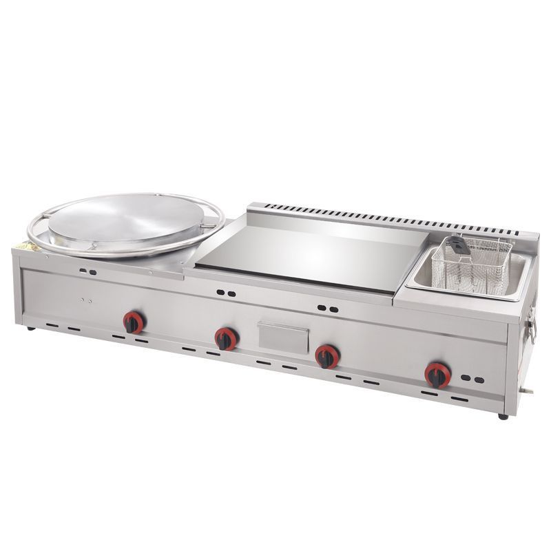 horno de panque comercial horno de fritura todo en uno horno de panque de gas de granos de hierro máquina de agarrar panque de mano image 5
