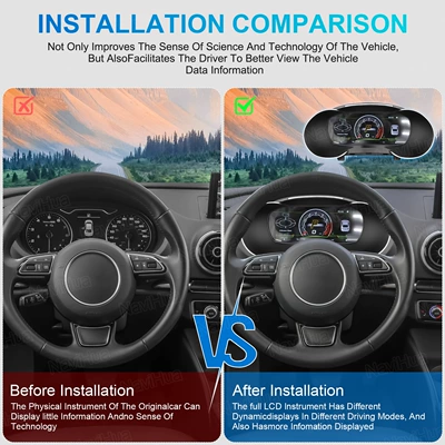 automobile instrument, Suitable for Audi A3