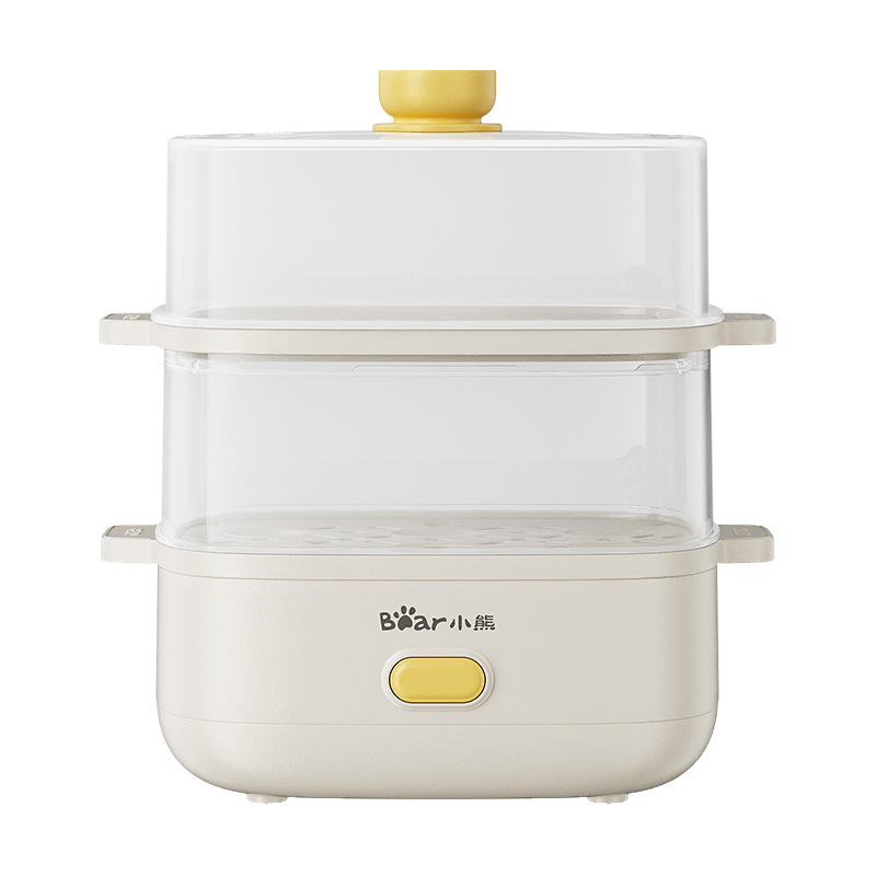 小型多機能二層蒸し器、ミニ電気蒸し器、朝食メーカー、家庭用キッチン、寮用、小熊ブランドの卵蒸し器|undefined