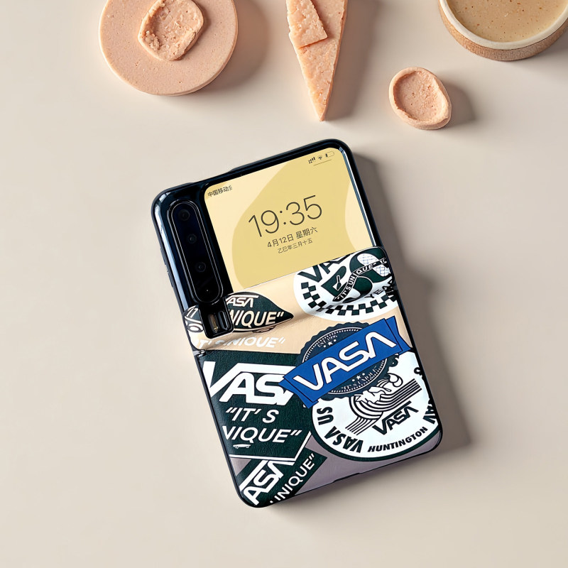 Suitable for Huawei Purax Mobile Phone Protective Case, High-End Leather P50 Pocket2 S, Fashionable Men's Model, Xiaomi Mi