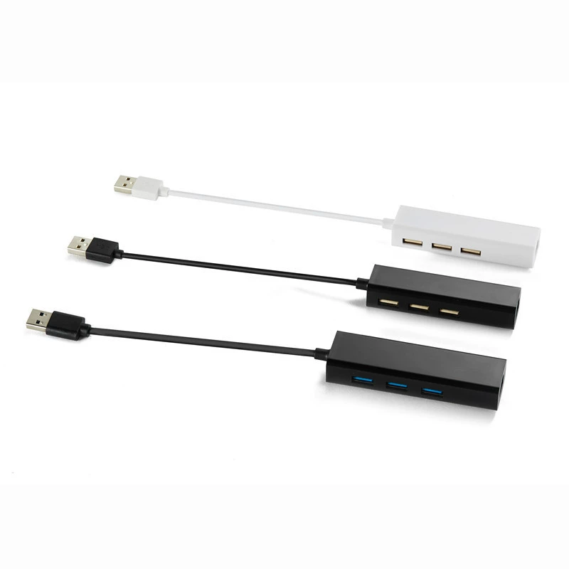 USB 3.0 в RJ45 + 3-портовый хаб, USB-удлинитель с тремя портами и сетевым портом