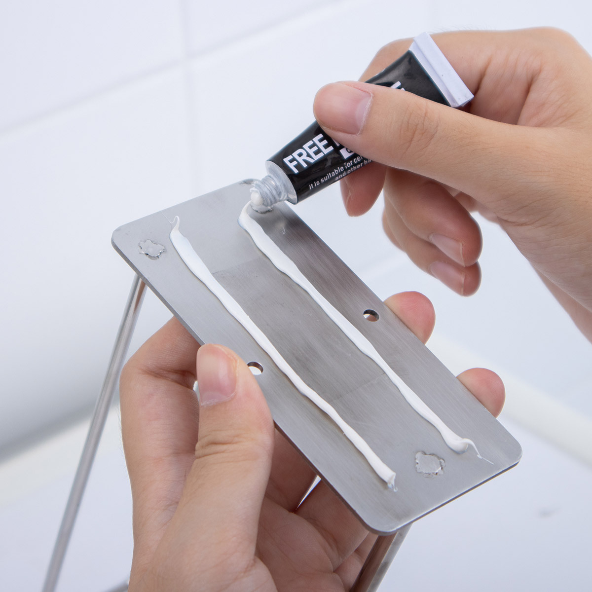 Percha sin costuras de acero inoxidable clip de ropa rack de almacenamiento de pared sin perforar gancho de pared de alta carga Barra de almacenamiento alargada