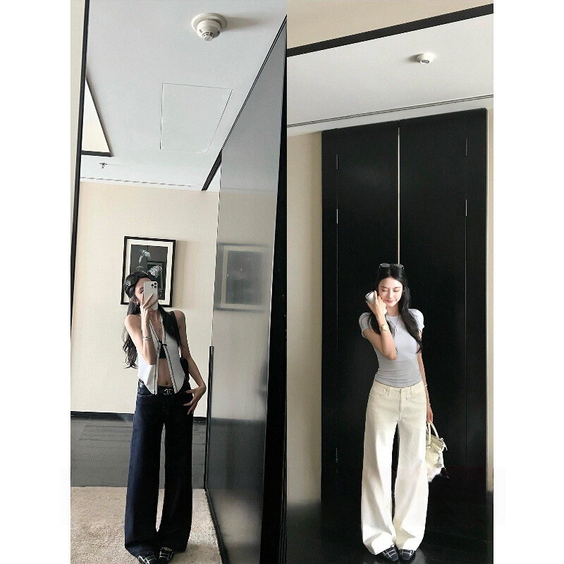 Ouyang'wu' Waist Straight Leg Jeans 2.0 Upgrade! Major upgrade: Active dye wash and stitched jeans Ouyang'wu' Waist Straight Leg Jeans 2.0 Upgrade! Major upgrade: Active dye wash and stitched jeans