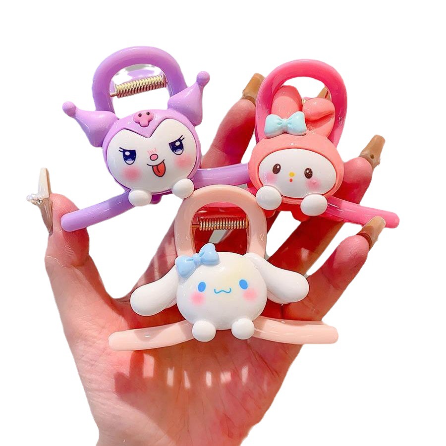 Dibujos animados para Niños lindo fresa oso pinza cabeza de bola de niña updo espalda de Niña Accesorios para el cabello dopamina