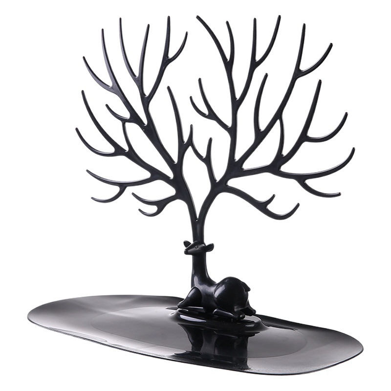 Soporte de almacenamiento de joyas con forma de árbol de astas de ciervo, colgador para pendientes, anillos y pulseras, expositor de joyas, decoración del hogar. image 1