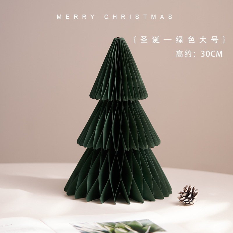 圣诞节2025装饰品迷你木质圣诞树桌面摆件挂饰场景布置儿童小礼物|undefined