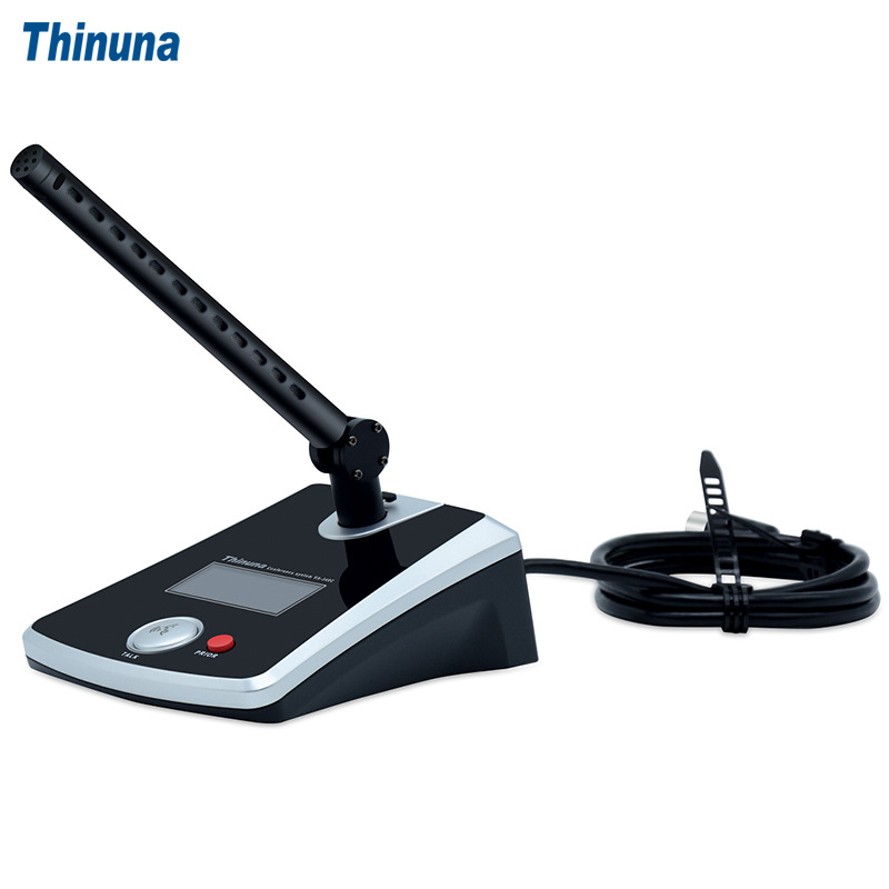 Thinuna VA-340D 短杆代表单元带视像跟踪专业话筒会议麦克风